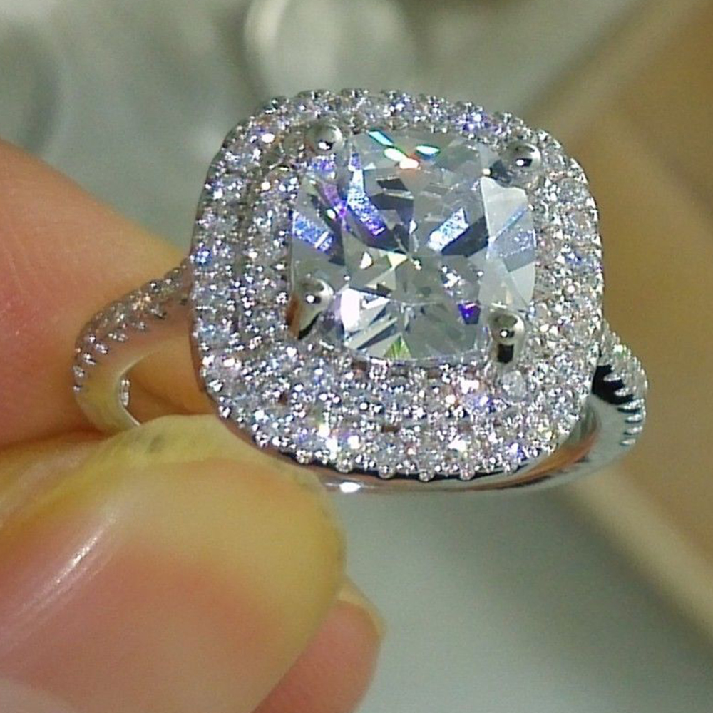 2.60 Ct Cushion Cut Anniversary Diamond Engagement Ring Women White ...