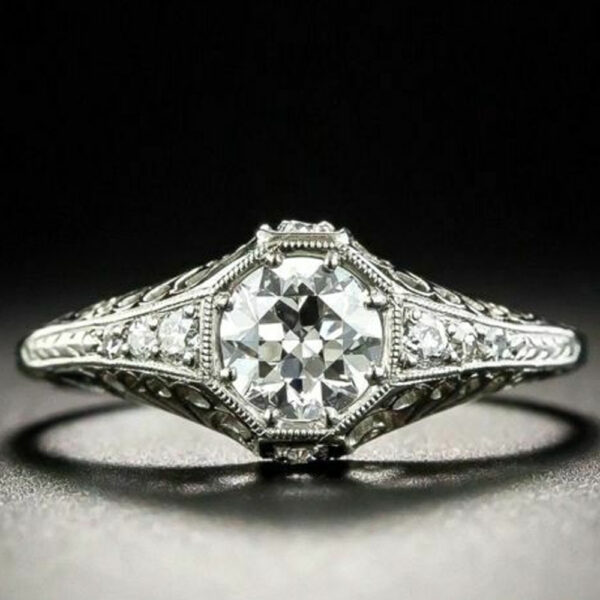 octagon diamond ring