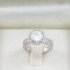 round halo engagement rings