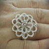 floral engagement ring