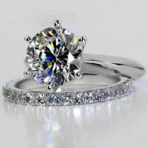 engagement ring with band