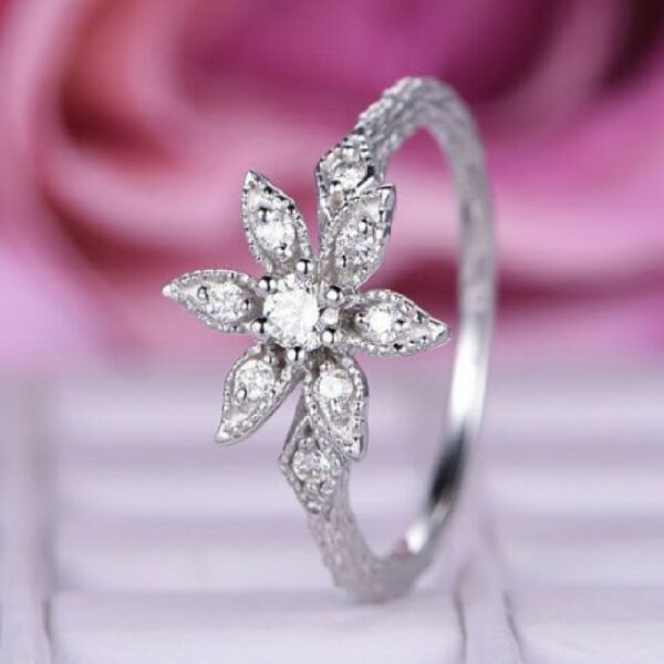 floral engagement rings