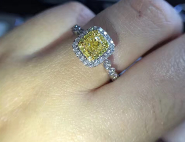 yellow engagement ring