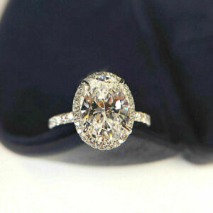 oval halo engagement rings