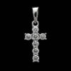 Diamond Cross Pendant Religious Necklace