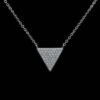 Diamond Pave Triangle Necklace